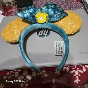 Disney Blue and Yellow Sequin Headband Used Good Conditions